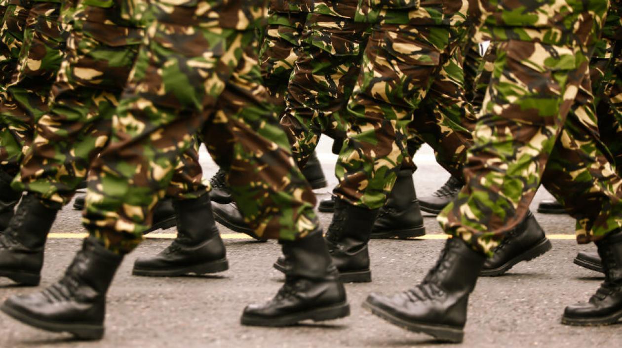 Soldados del Ejército Nacional. 