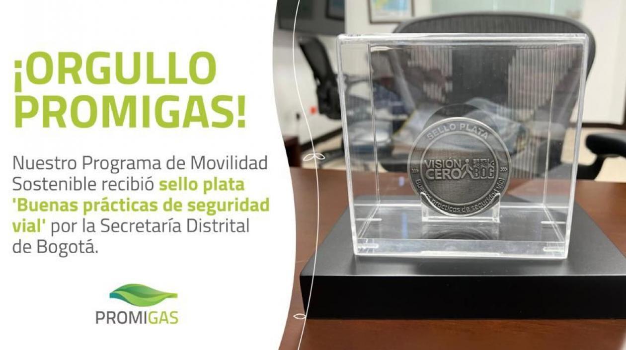 El reconocimiento a Promigas.