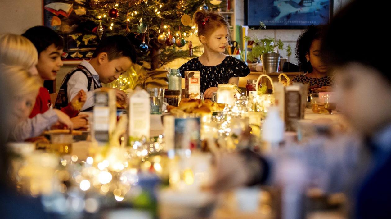 Alumnos de una escuela de Amsterdam.