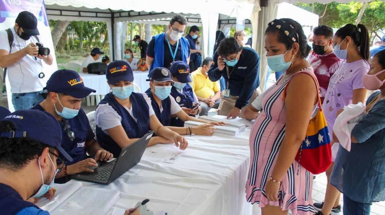 Feria de servicios para la población migrante. 