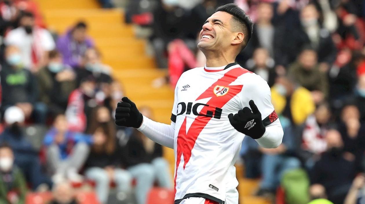 Falcao García, tras ingresar a la cancha.