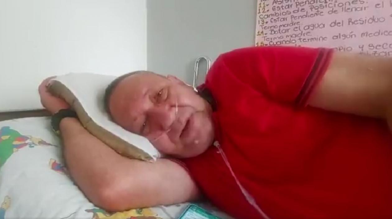 Víctor Escobar, ciudadano que será sometido a la eutanasia. 