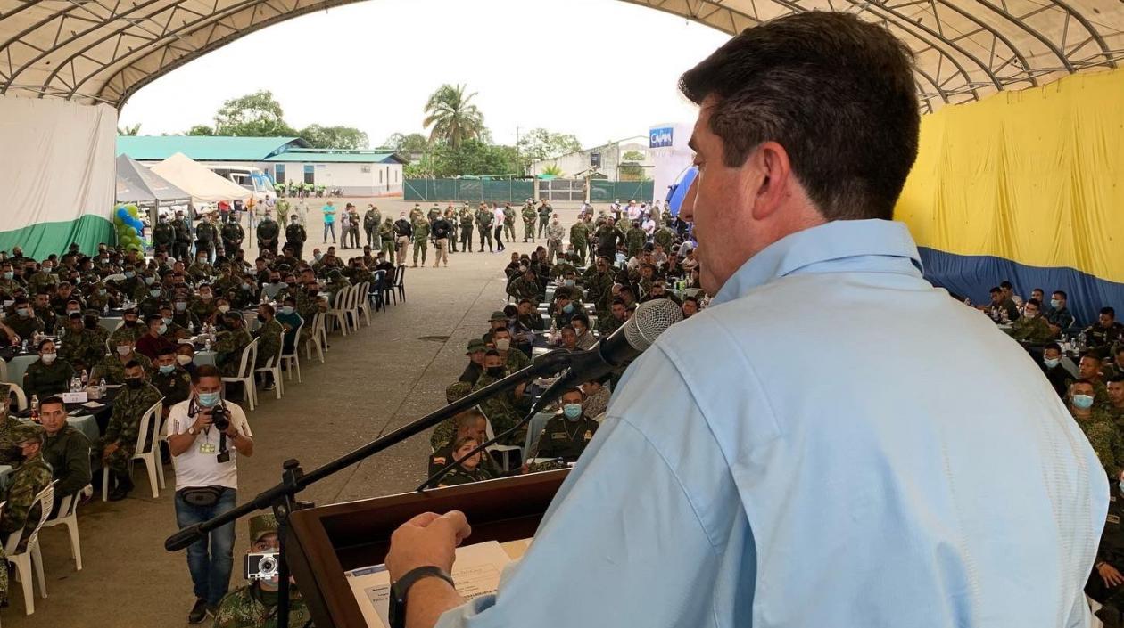 El ministro de Defensa, Diego Molano.