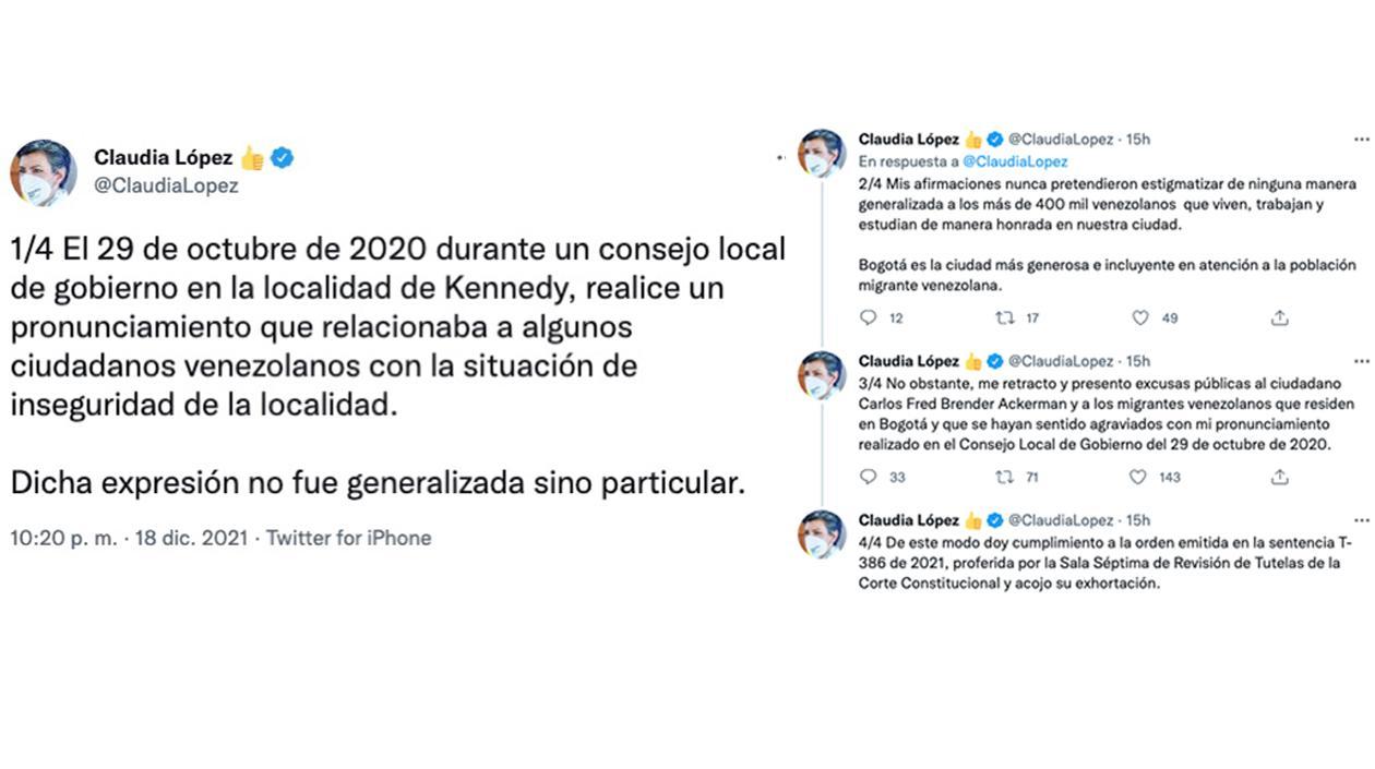 Trinos Claudia López