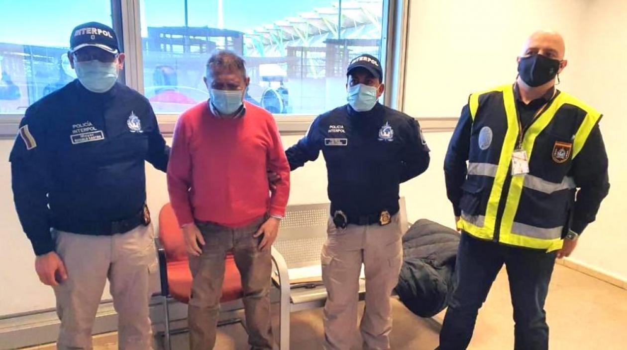 Carlos Mattos tras su extradición desde España.