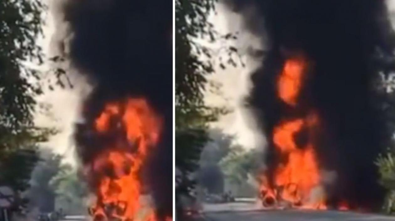 Imágenes del accidente.