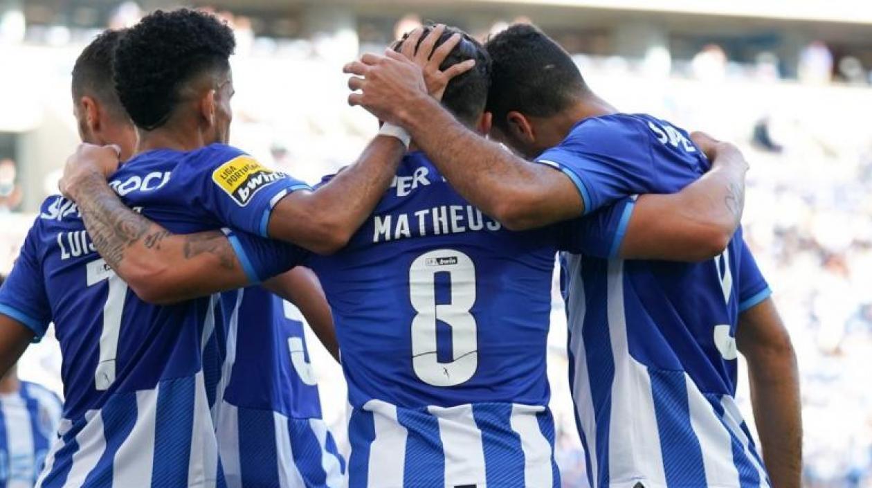 Luis Díaz y Matheus Uribe, jugadores del Porto.