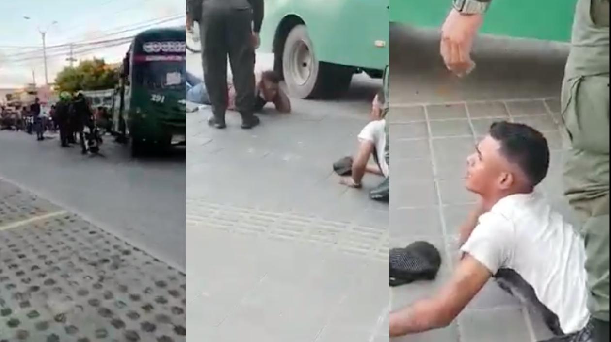 Lugar de los hechos y los capturados.