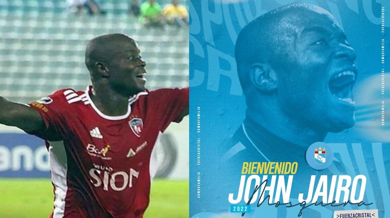 El delantero colombiano John Jairo Mosquera.