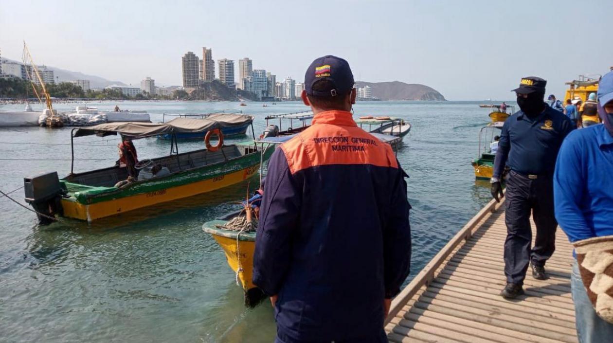 La Dimar realiza acompañamiento.