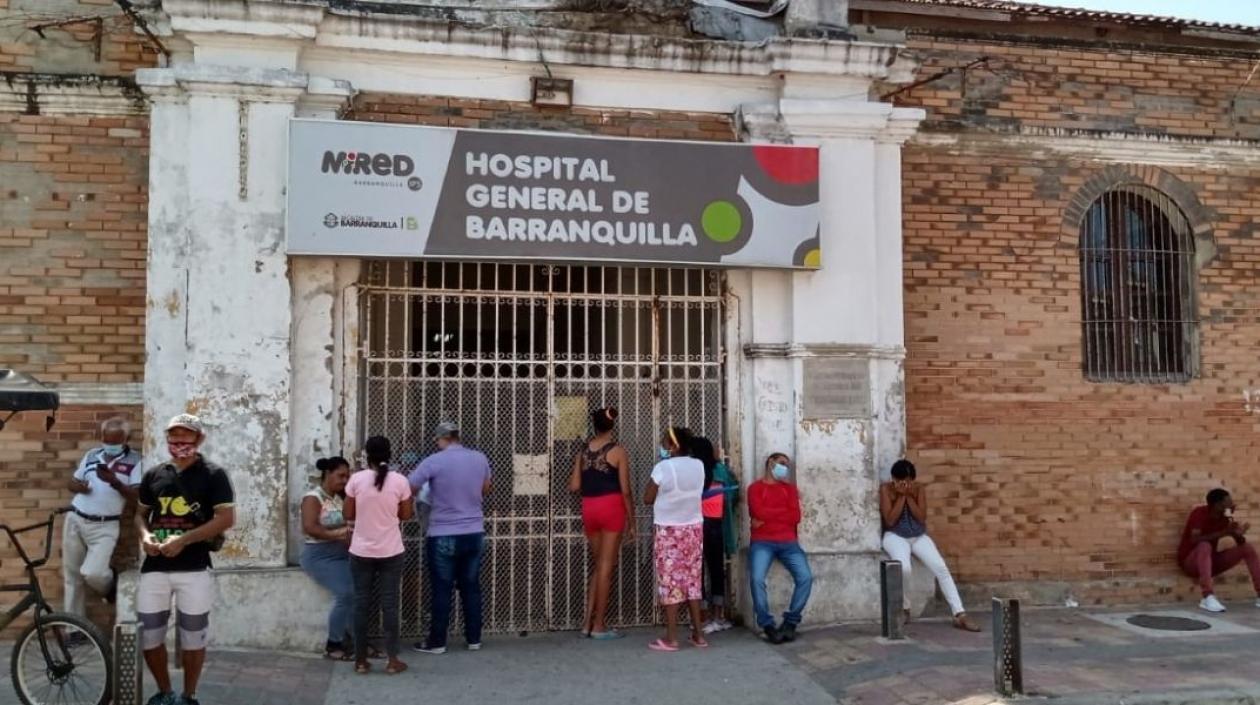 El taxista está internado en el Hospital General de Barranquilla. 
