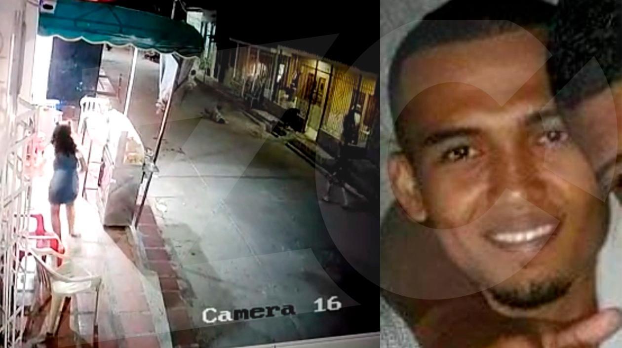 Lugar de los hechos y Bill George Vizcaíno Meza, presunto asesino.