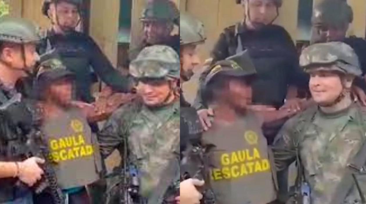 La mujer fue rescatada por las autoridades. 