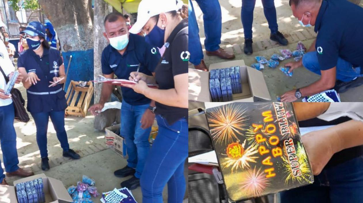 Operativos contra la pólvora en Barranquilla. 