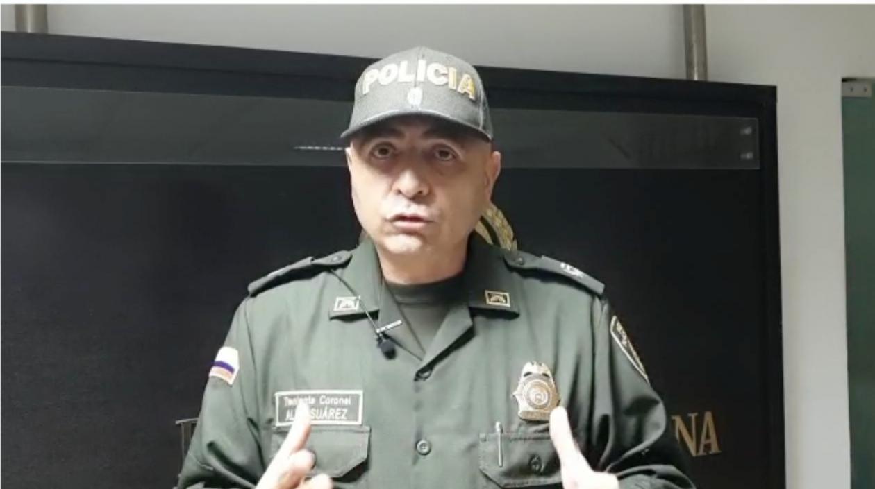 Teniente coronel Alex Suárez. 