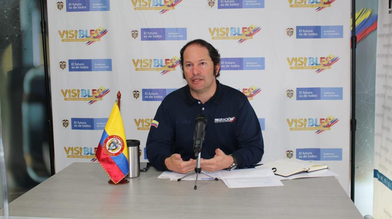 Juan Francisco Espinosa, director de Migración Colombia.