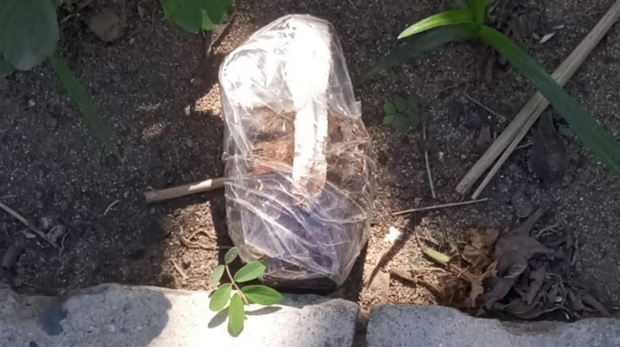 El artefacto que fue encontrado.