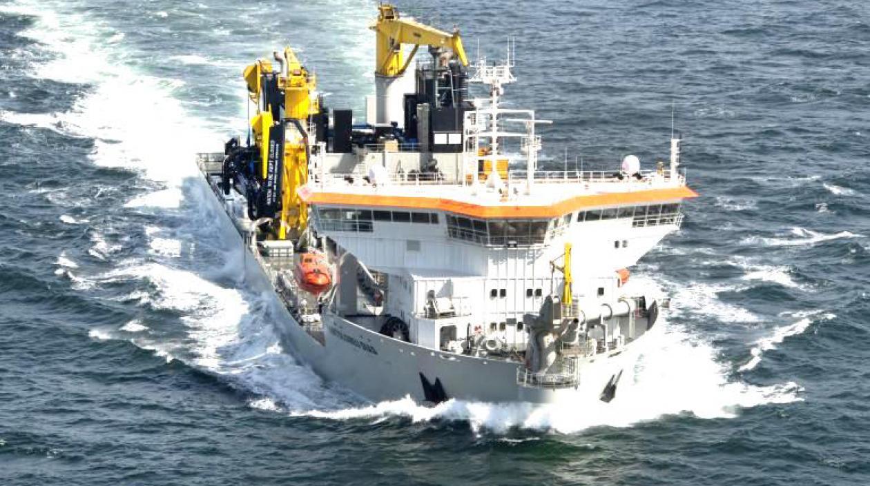 La draga 'Bartolomeu Dias'.