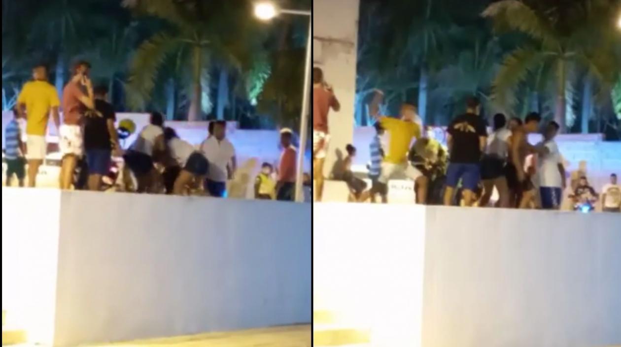 Riña alrededor del Hospital de Usiacurí. 