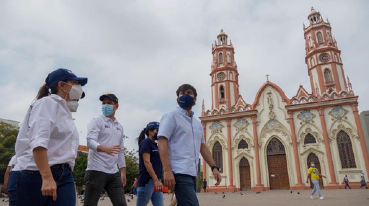 Jaime Pumarejo en la Plaza de San Nicolás