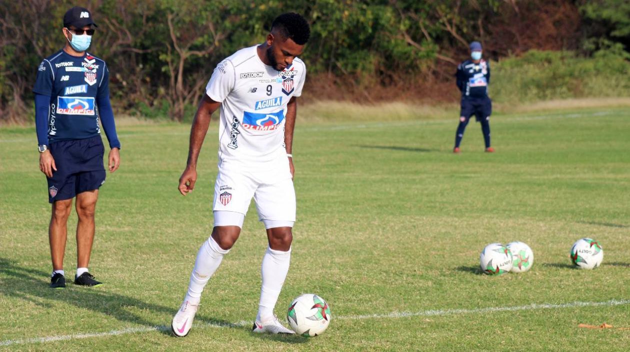 Miguel Ángel Borja, goleador de Junior. 