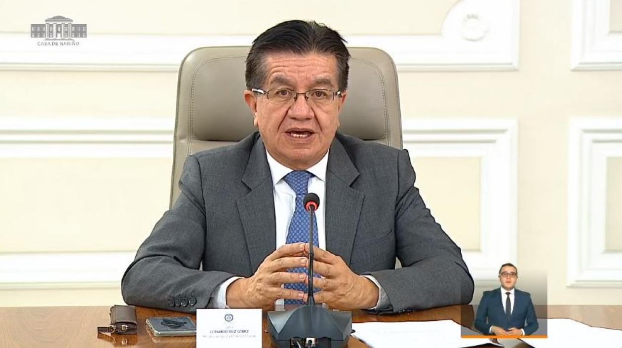 Ministro de Salud, Fernando Ruíz.