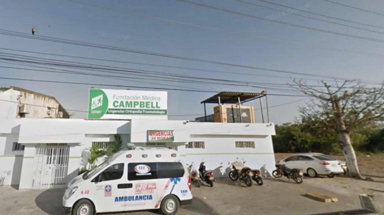 El joven ingresó sin signos vitales al Clínica Campbell de Malambo.