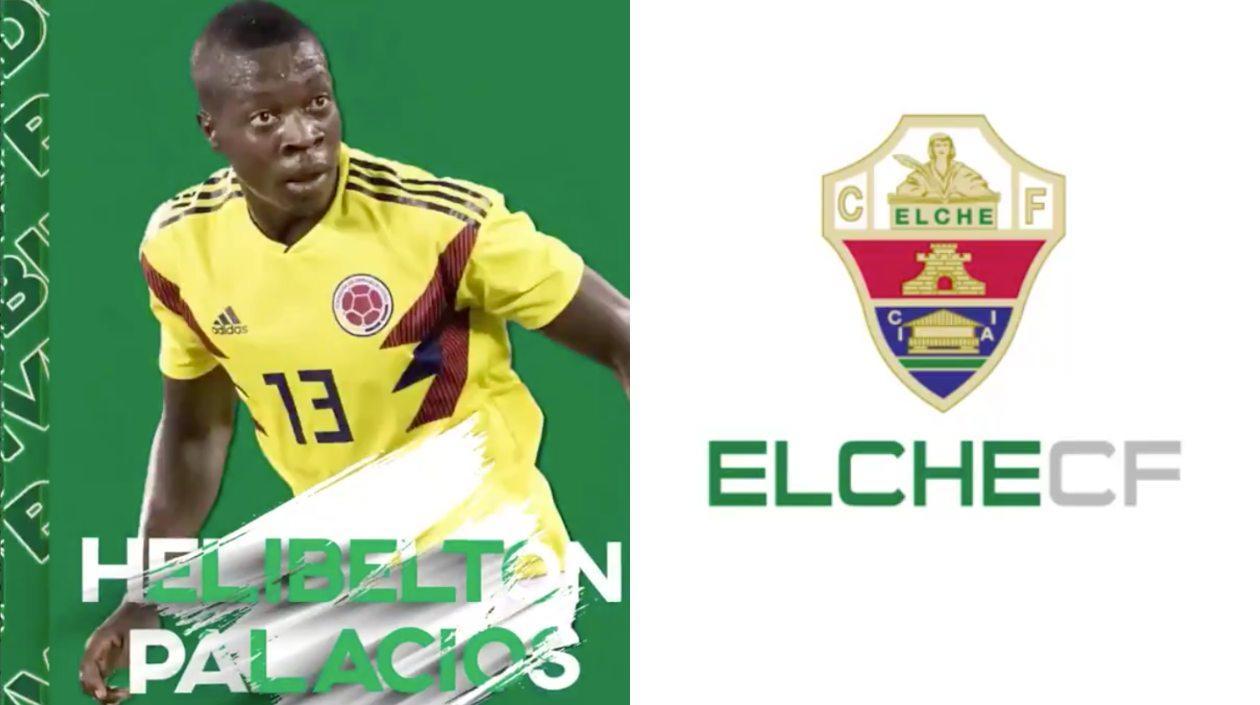 Helibelton Palacios, jugador colombiano. 