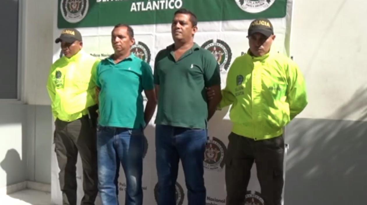 Jair y Marcial Morales Charrys cuando fueron capturados. 