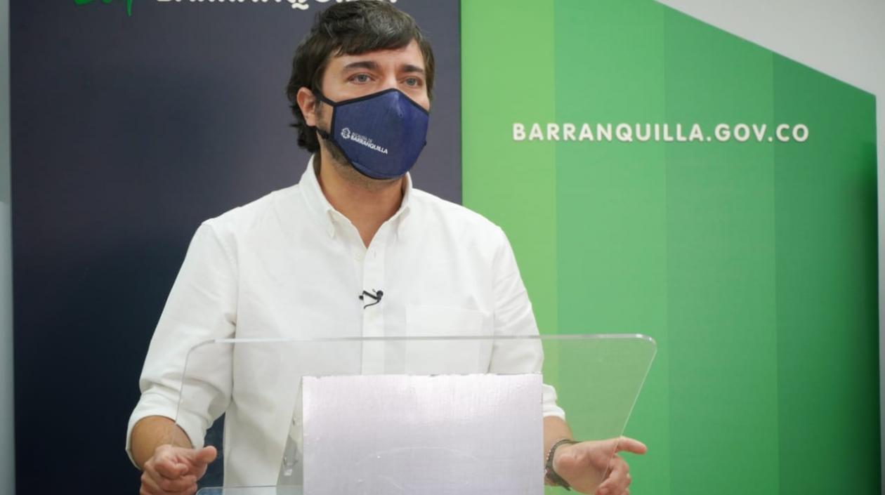 El Alcalde de Barranquilla, Jaime Pumarejo.