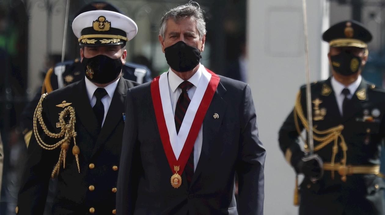 El presidente de Perú, Francisco Sagasti.