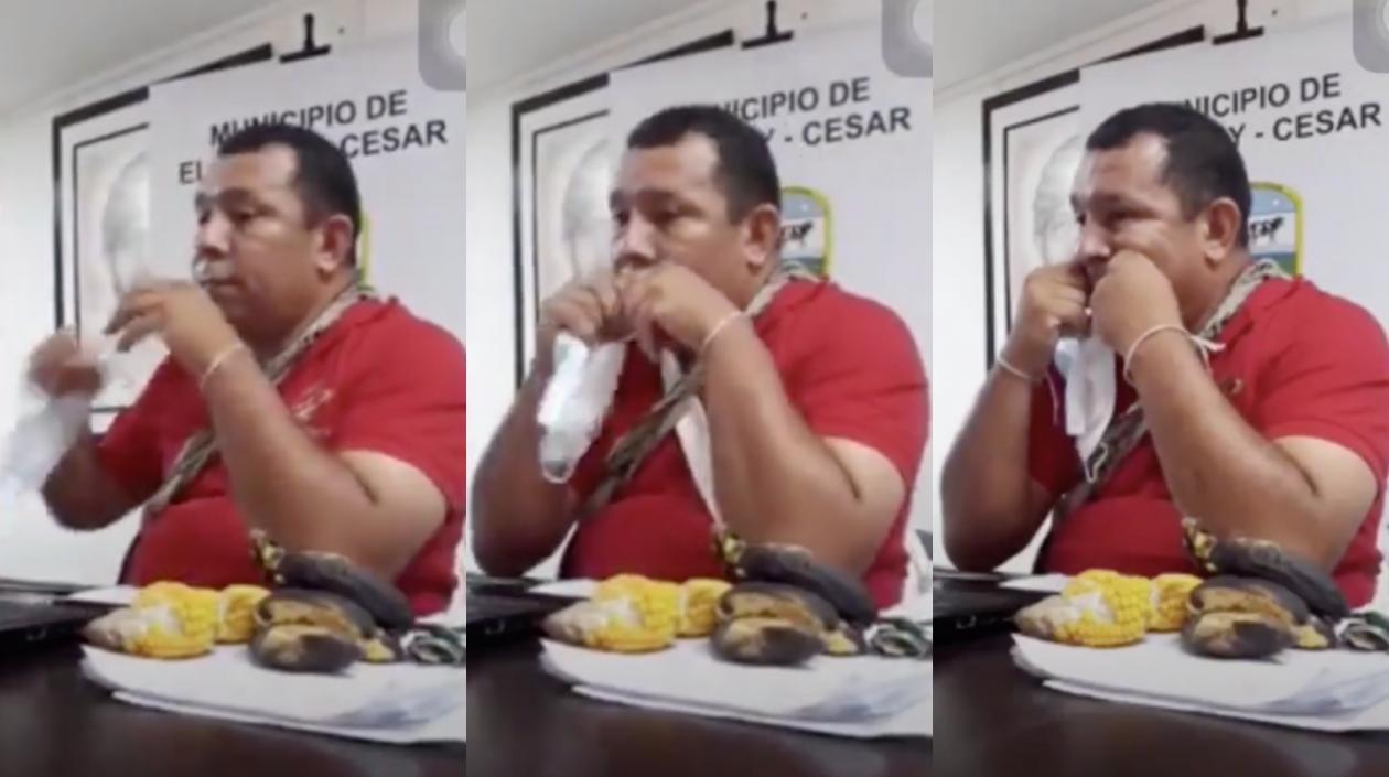 El alcalde de El Copey, Francisco Manuel Meza.