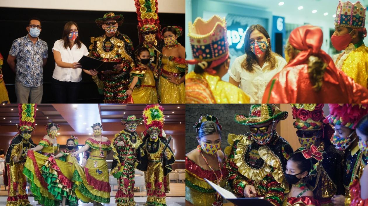 Imágenes del acto de firma del convenio.