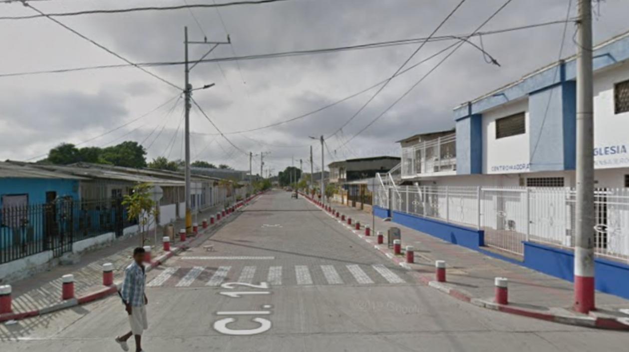 Calle 12 con carrera 20, barrio La Chinita, donde ocurrió el crimen. 