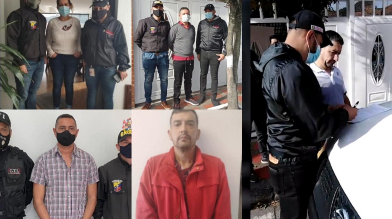 Capturados dentro de la investigación.