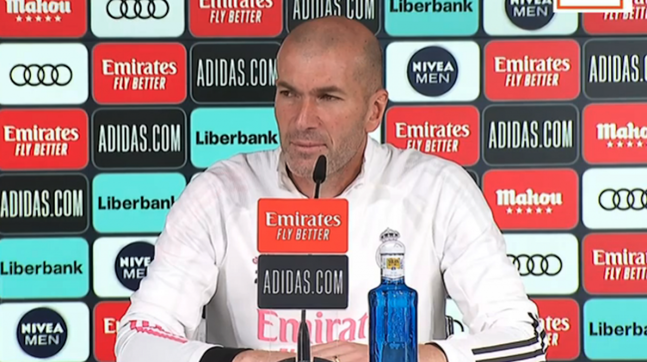 Zinedine Zidane, entrenador del Real Madrid.