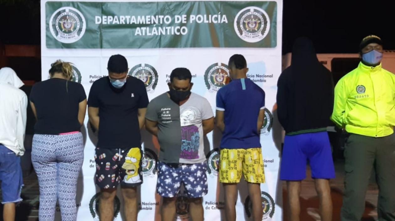 Los capturados fueron conducidos a la URI de la Fiscalía.