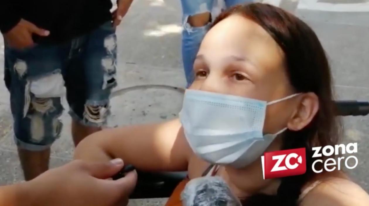 Estefany Fuenmayor, esposa del joven asesinado. 