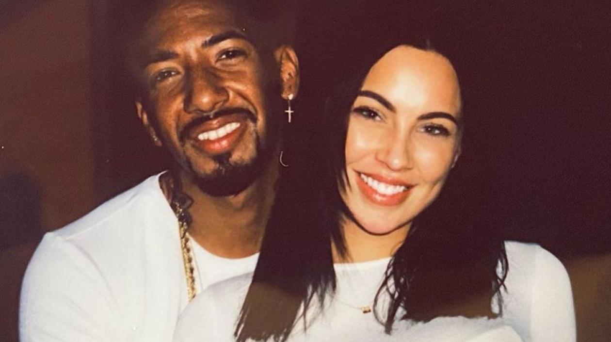 El futbolista Jerome Boateng y la modelo Kasia Lenhard.