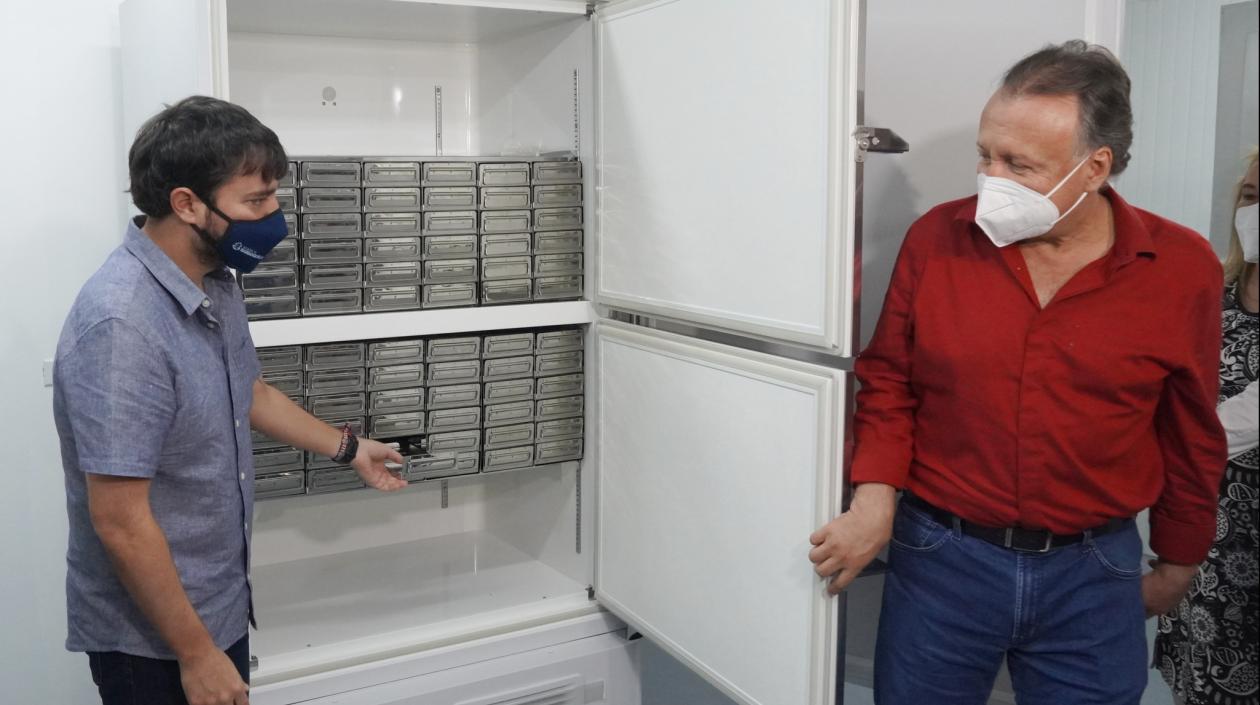 El Viceministro de Salud Luis Alexander Moscoso con el Alcalde de Barranquilla Jaime Pumarejo.