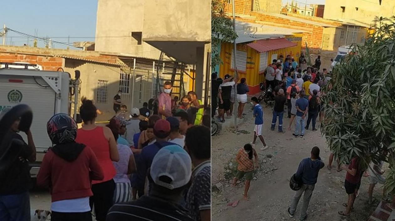 Lugar donde ocurrió el ataque sicarial. 