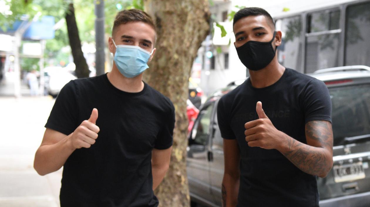 Agustín Palavecino y David Martínez, nuevos refuerzos de River Plate.