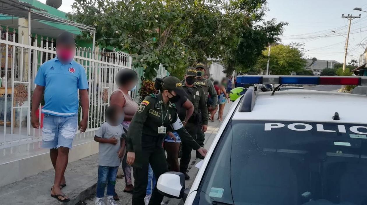 Restablecimiento de derecho a niños en Cartagena.