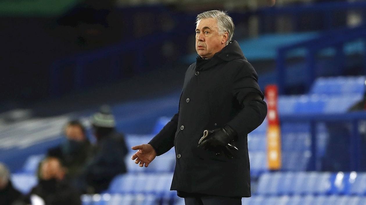 Carlo Ancelotti, técnico del Everton. 