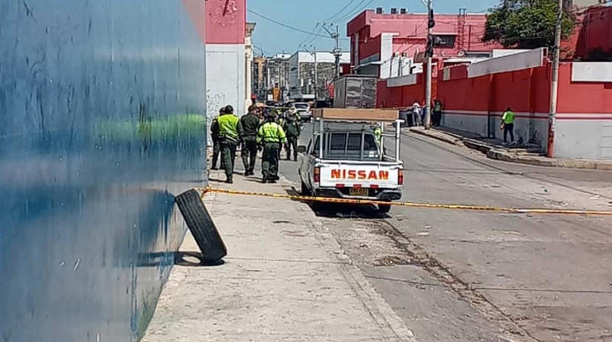 Sector donde fue lanzada la granada.