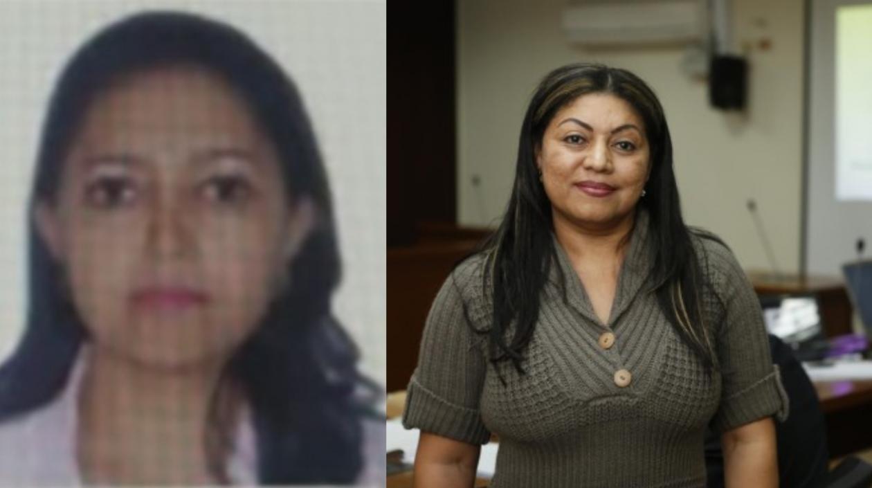 La exfuncionaria de la Alcaldía de Albania, Eliana Margarita Urango Álvarez; y la exgobernadora de la Guajira, Oneida Pinto.