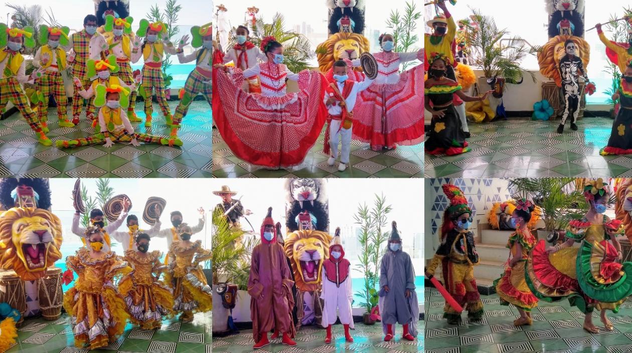 Imágenes de los grupos.