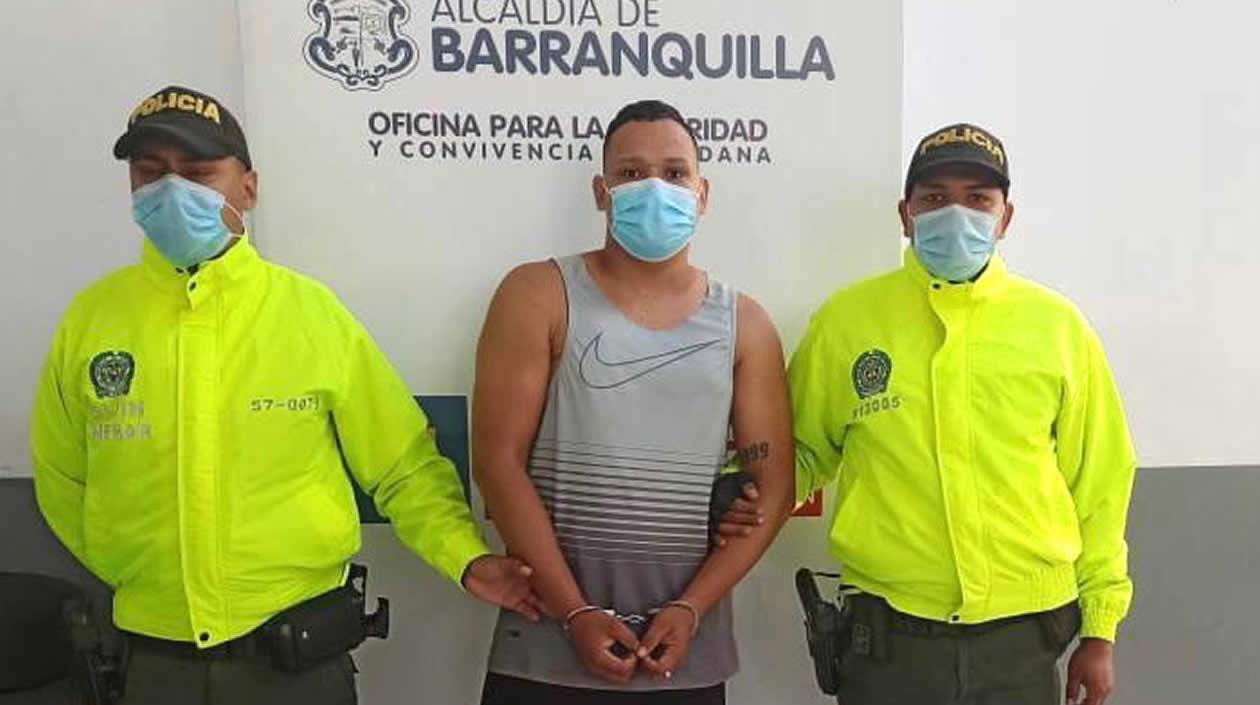 Jean Pérez Valencia, tras ser capturado.