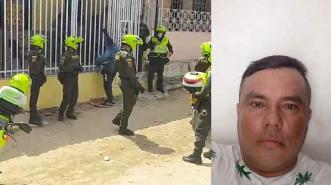 En esta vivienda fue impactado el prestamista cuando almorzaba.