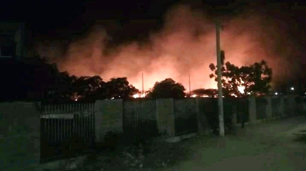 Magnitud del incendio.